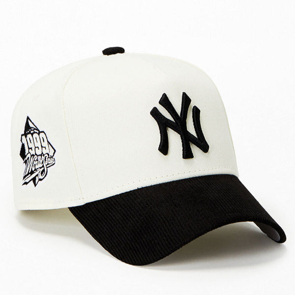 New York Yankees New Era 59FIFTY 1999 World Series Side Patch Hat – לבן ושחור
