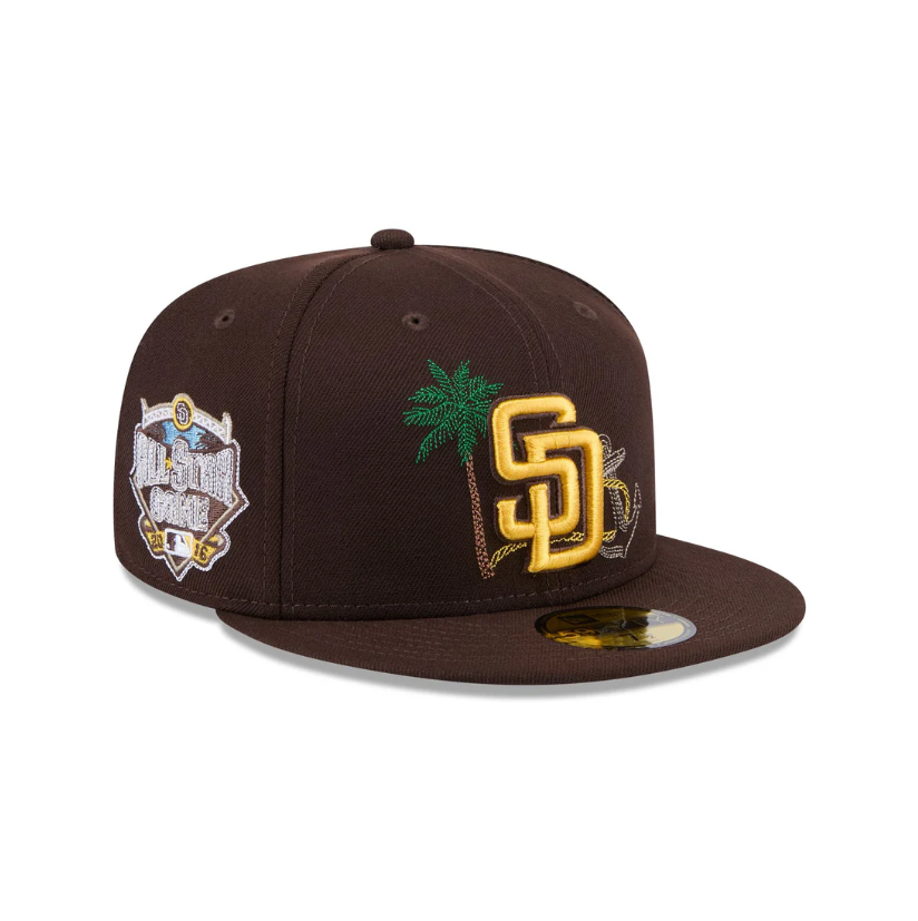 כובע ניו ארה חום שוקולד – San Diego Padres | דגם State Stitch 59FIFTY