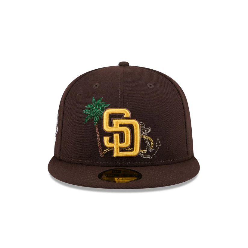 כובע ניו ארה חום שוקולד – San Diego Padres | דגם State Stitch 59FIFTY