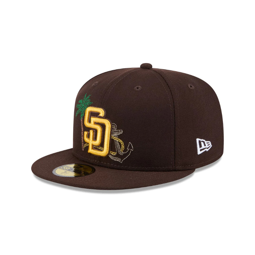 כובע ניו ארה חום שוקולד – San Diego Padres | דגם State Stitch 59FIFTY
