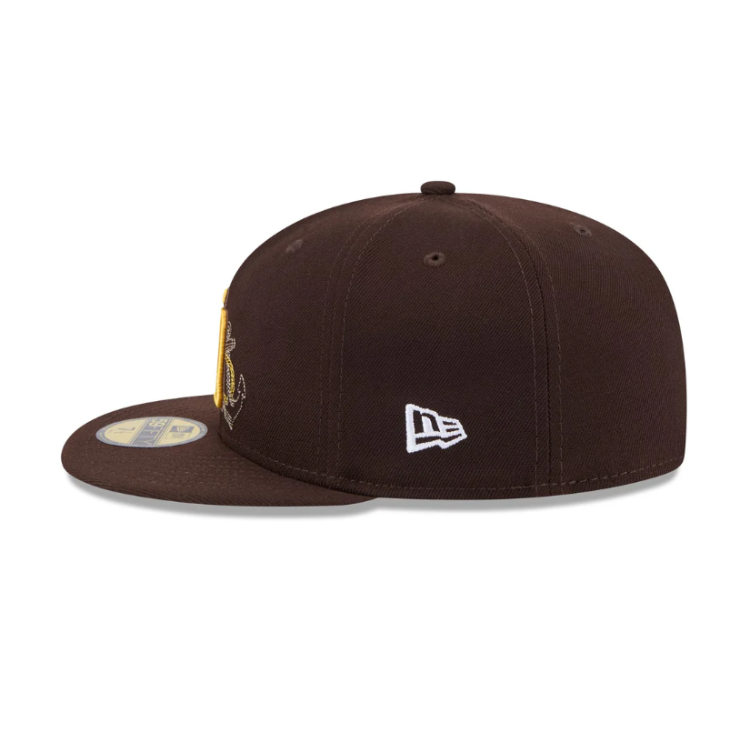 כובע ניו ארה חום שוקולד – San Diego Padres | דגם State Stitch 59FIFTY