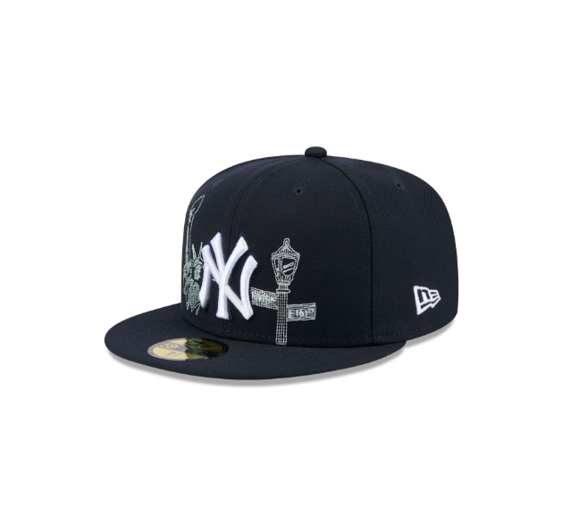כובע פיטד 59FIFTY – Yankees State Stitch | ניו יורק