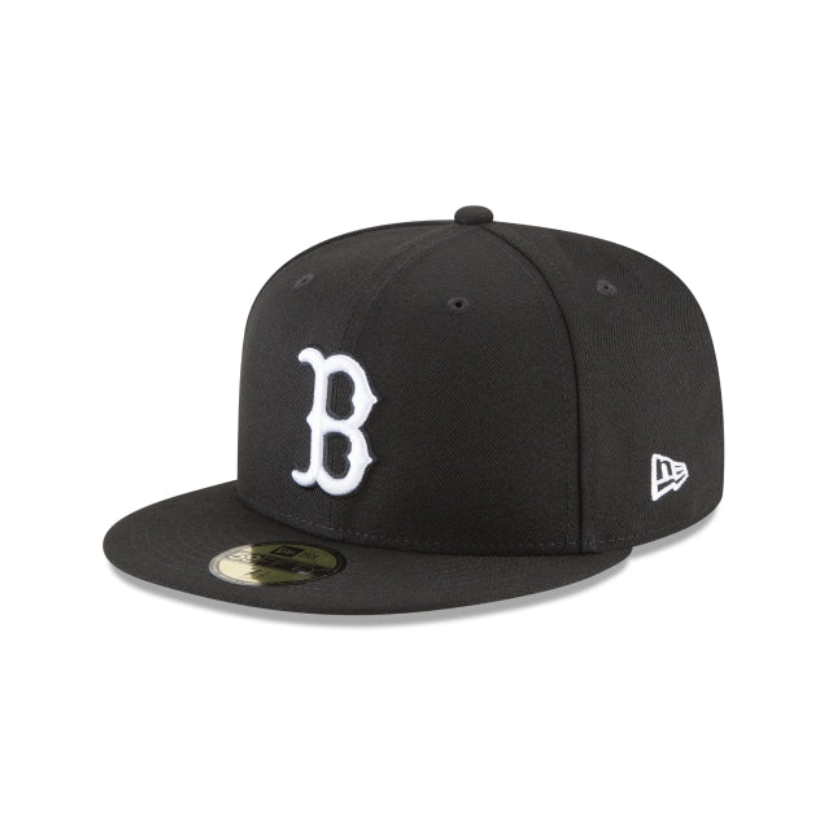 כובע ניו ארה שחור לבן – Boston Red Sox | דגם 59FIFTY Fitted