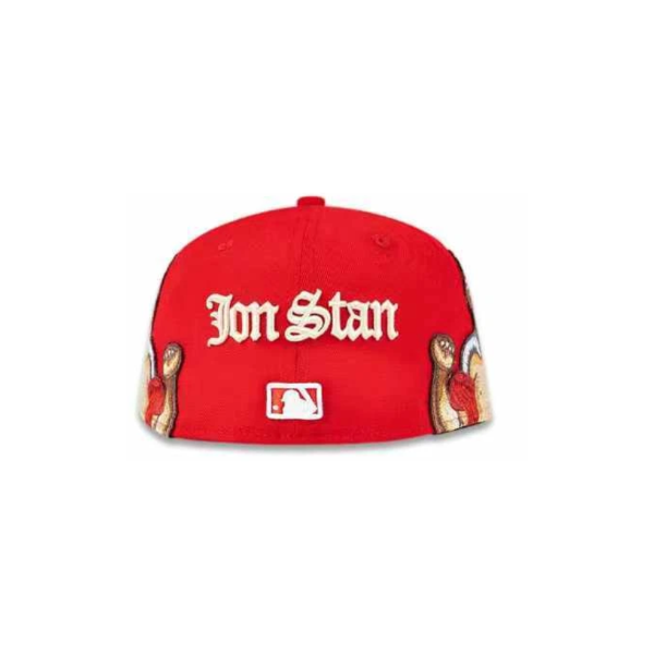 כובע ניו ארה אדום-לבן – Los Angeles Dodgers | דגם Jon Stan ION Style Snapback