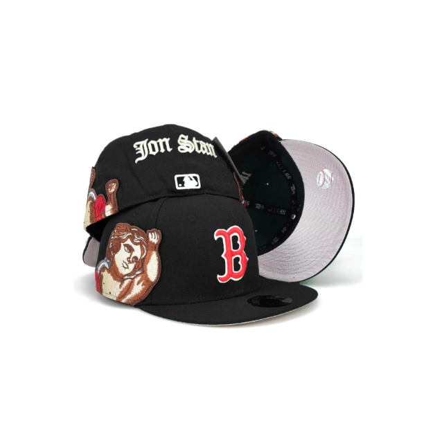 כובע ניו ארה שחור-אדום – Boston Red Sox | דגם Jon Stan ION Style Snapback