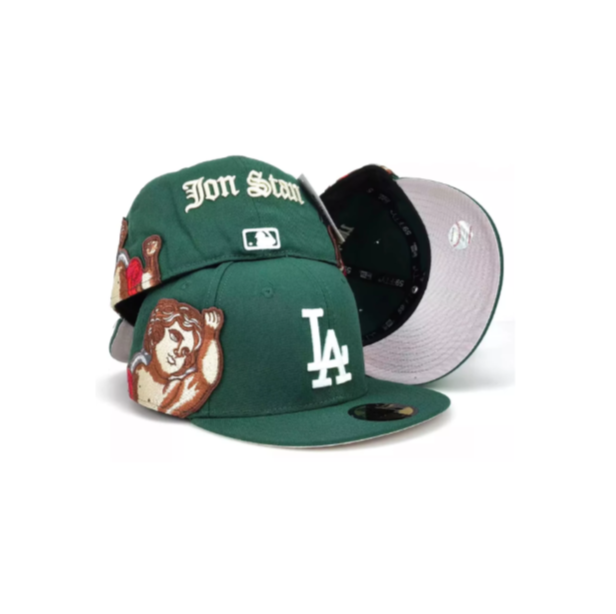 כובע ניו ארה ירוק-לבן – Los Angeles Dodgers | דגם Jon Stan ION Style Snapback