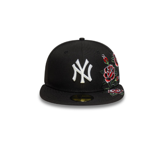 כובע ניו ארה שחור – New York Yankees | דגם Roses Style 59FIFTY