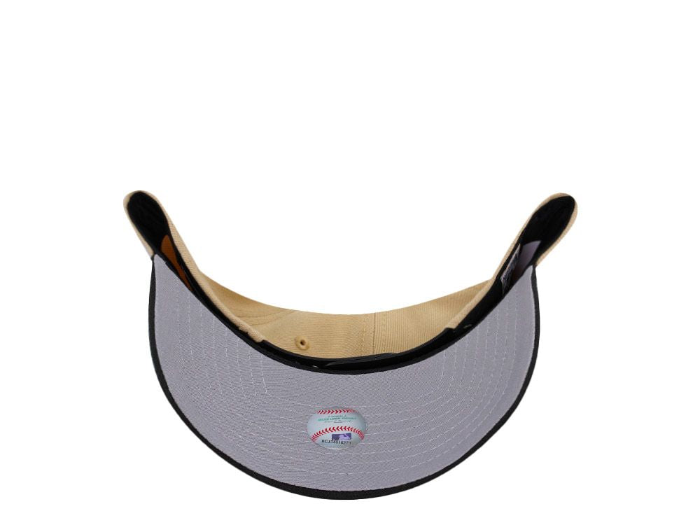 Chicago White Sox New Era 59FIFTY 2005 World Series Gold Logo Side Patch Hat – חול ושחור