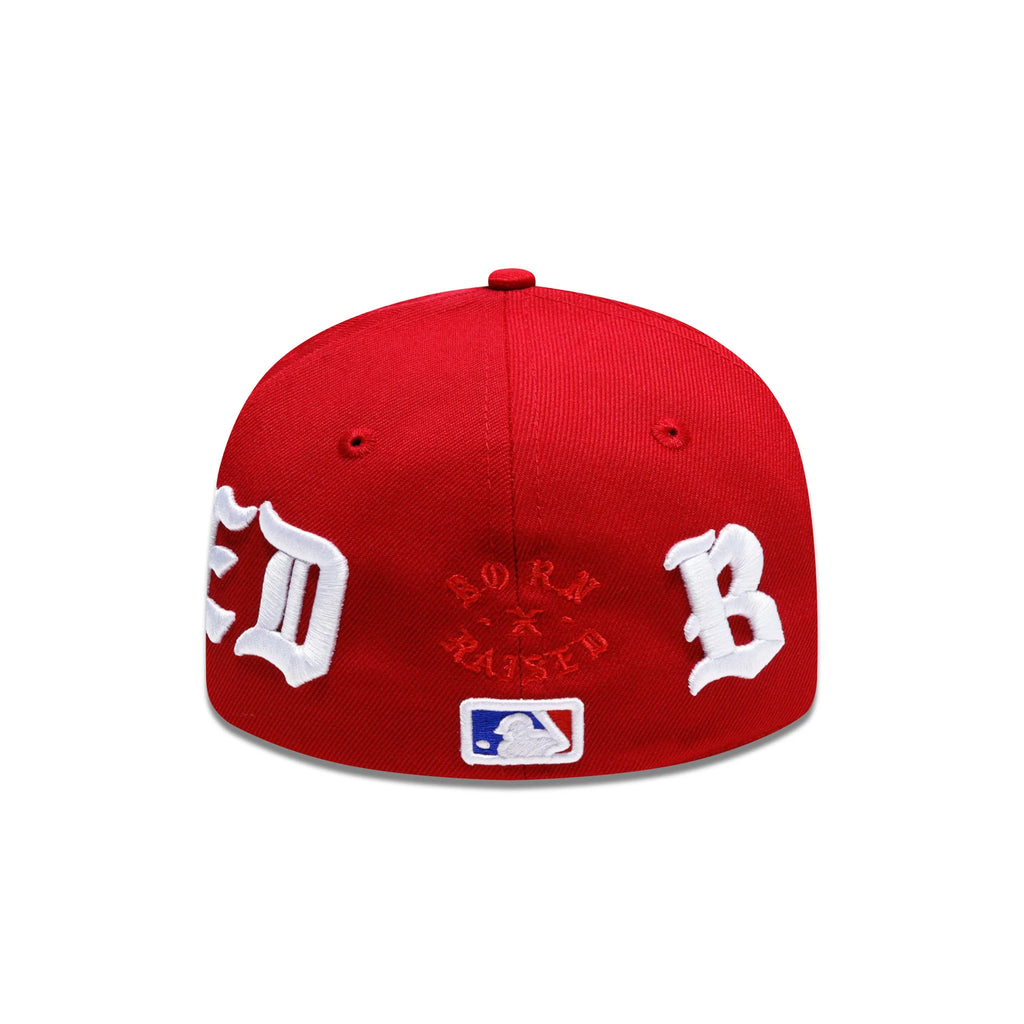 כובע 59FIFTY – BxR Heritage | אדום עם רקמה לבנה (Fitted)