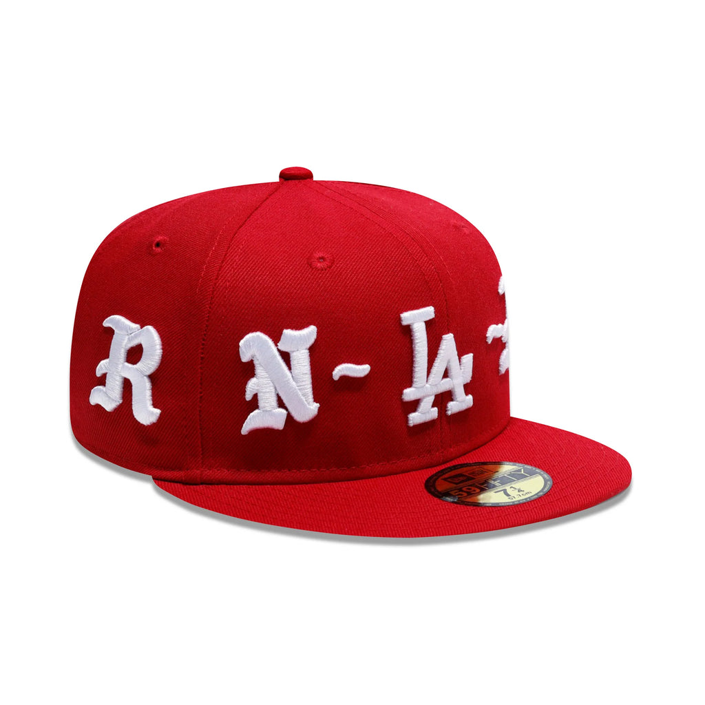 כובע 59FIFTY – BxR Heritage | אדום עם רקמה לבנה (Fitted)