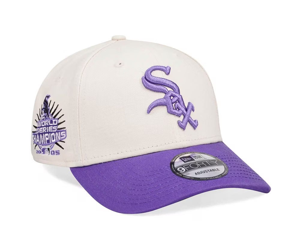 Chicago White Sox New Era 9FORTY 1994 All-Star Game Side Patch Hat – חול וסגול