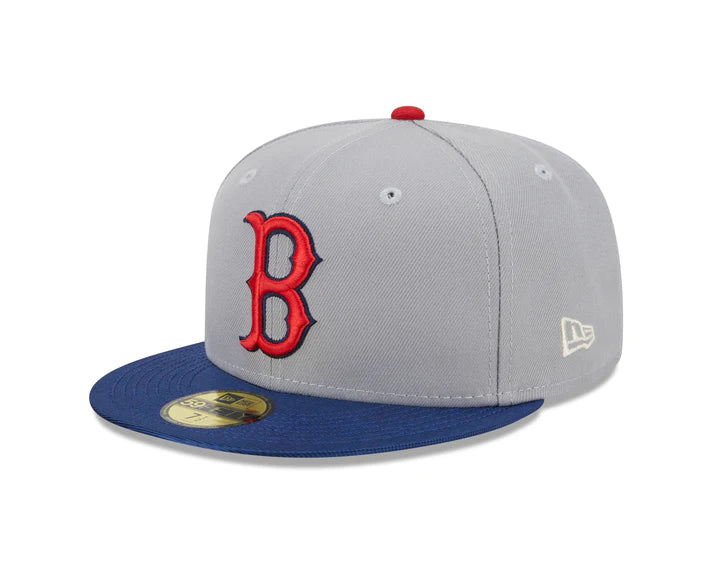 כובע ניו ארה אפור-כחול – Boston Red Sox | דגם Team Shimmer Style 59FIFTY
