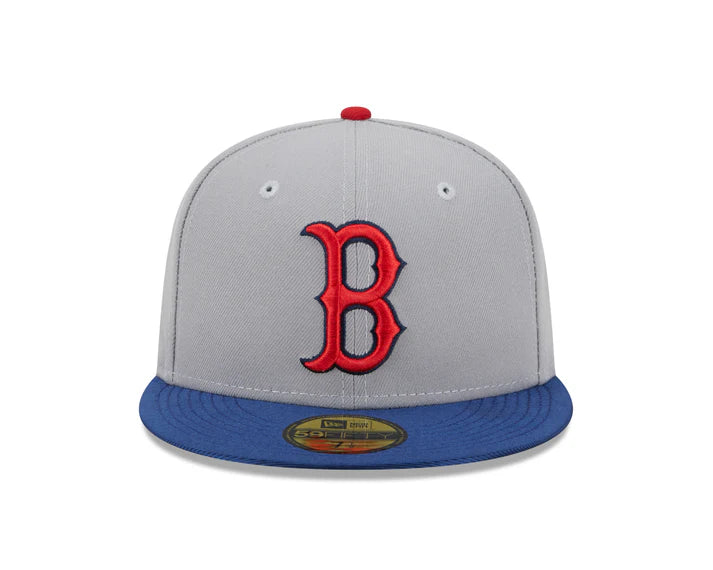 כובע ניו ארה אפור-כחול – Boston Red Sox | דגם Team Shimmer Style 59FIFTY