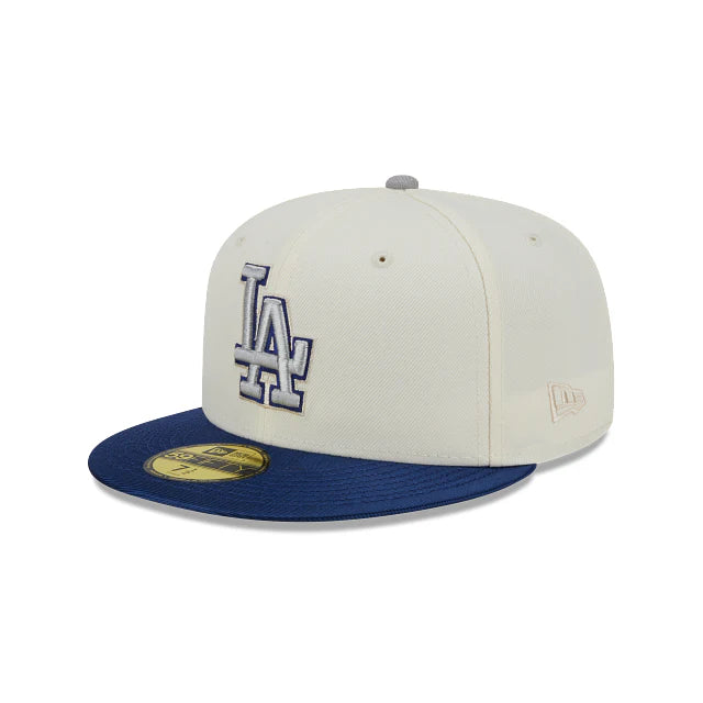 כובע ניו ארה לבן-כחול – Los Angeles Dodgers | דגם 59FIFTY TEAM SHIMMER