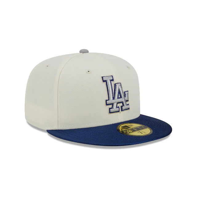 כובע ניו ארה לבן-כחול – Los Angeles Dodgers | דגם 59FIFTY TEAM SHIMMER