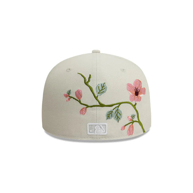 כובע 59FIFTY – Yankees | אסתטיקת פרחים בייז' (Fitted)