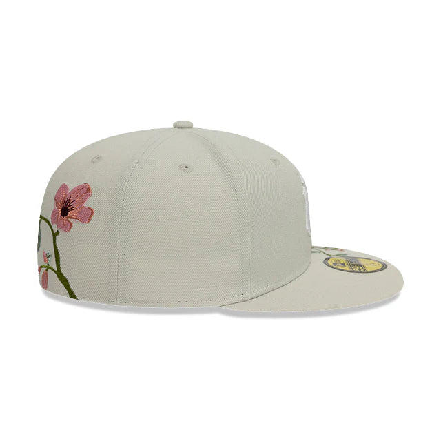 כובע 59FIFTY – Yankees | אסתטיקת פרחים בייז' (Fitted)