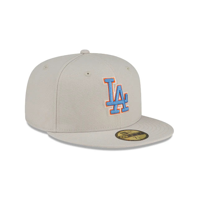 כובע ניו ארה אפור – Los Angeles Dodgers | דגם Just Caps Drop 16 59FIFTY Fitted