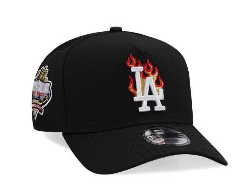 Los Angeles Dodgers | Inferno Snapback – שחור ואש