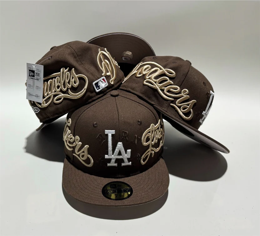 Los Angeles Dodgers New Era Born x Raised Mr. Cartoon 59FIFTY Fitted Hat - Brown