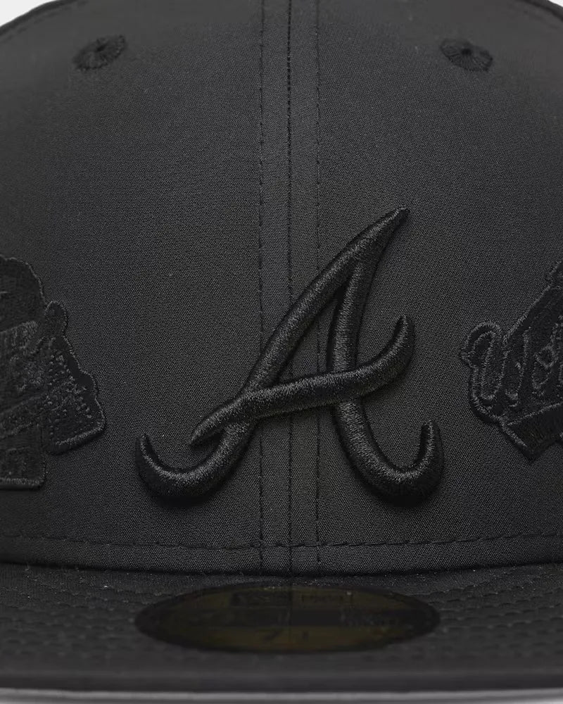 Atlanta Braves New Era 59FIFTY All Over Patches Hat – BLACKOUT