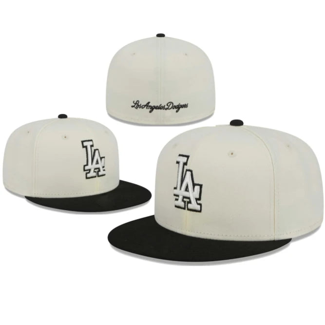 LA Cream-Black 59FIFTY Fitted Cap