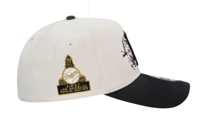 Los Angeles Dodgers | World Series Edition 9FORTY – עיצוב אמנותי בקרם שחור