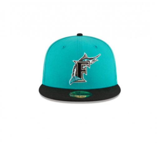 Miami Marlins | דגם Cooperstown Alt Logo Pack 59FIFTY Fitted – Teal