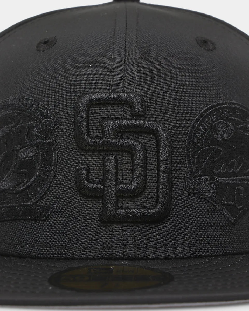 San Diego Padres New Era 59FIFTY All Over Patches Hat – BLACKOUT
