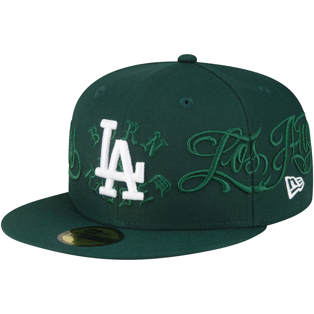 Los Angeles Dodgers New Era Born x Raised Mr. Cartoon 59FIFTY Fitted Hat - Green