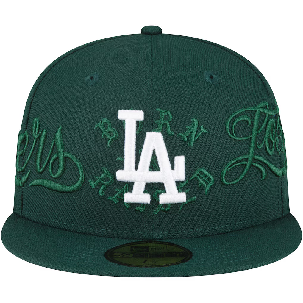 Los Angeles Dodgers New Era Born x Raised Mr. Cartoon 59FIFTY Fitted Hat - Green