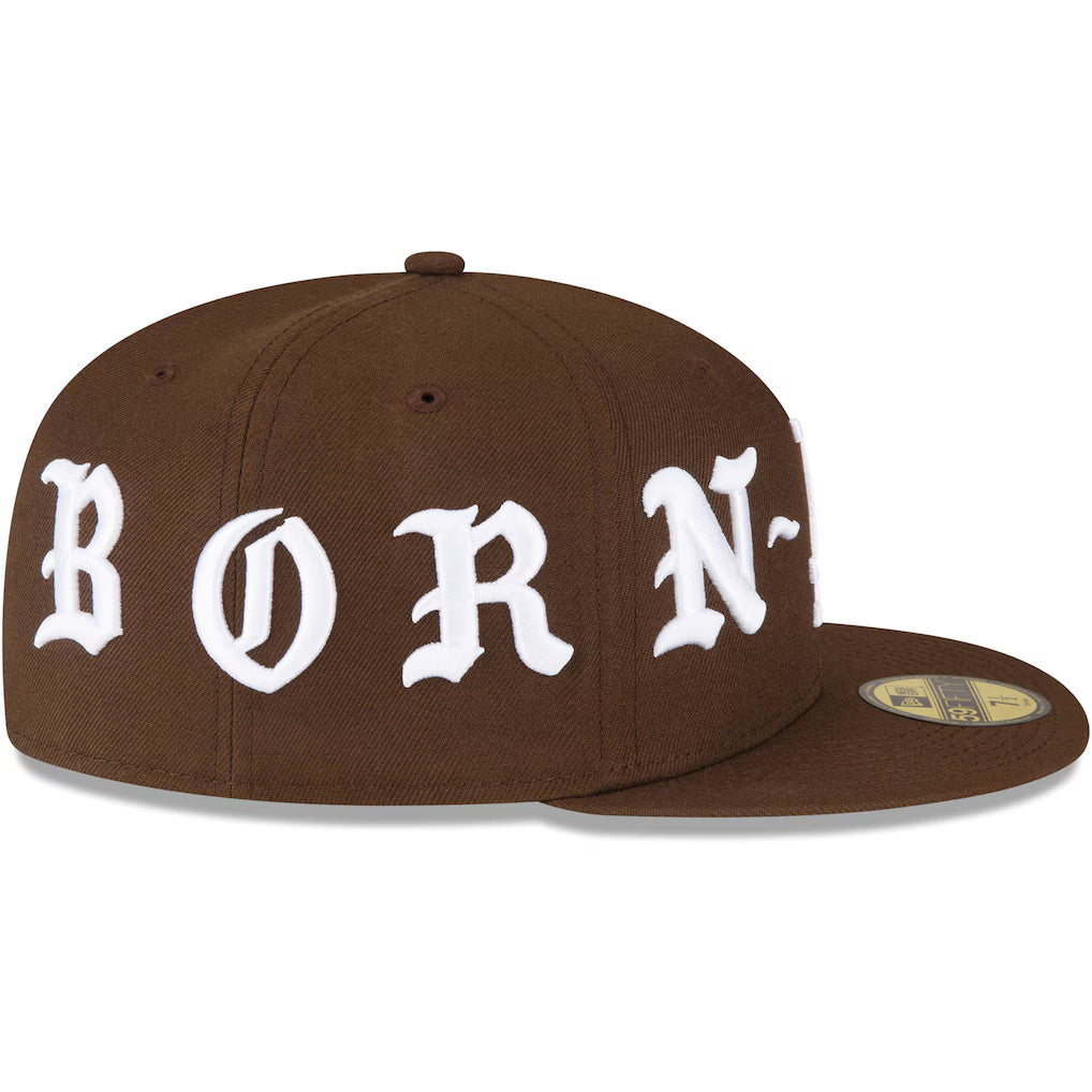 כובע 59FIFTY – BxR Heritage | חום עם רקמה לבנה (Fitted)